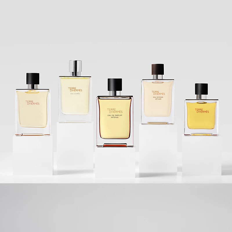 Terre Eau de Toilette — Orange Flint Vetiver & Cedarwood Earthy Woody Men’s Luxury Fragrance | Clear Orange-Base Bottle 100ml