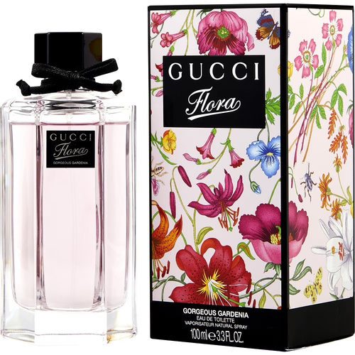 Flora Gorgeous Gardenia Eau de Toilette — Gardenia Pear & Frangipani Fresh Floral Women’s Luxury Fragrance | Pink Hexagonal Bottle 100ml 3.3 fl oz