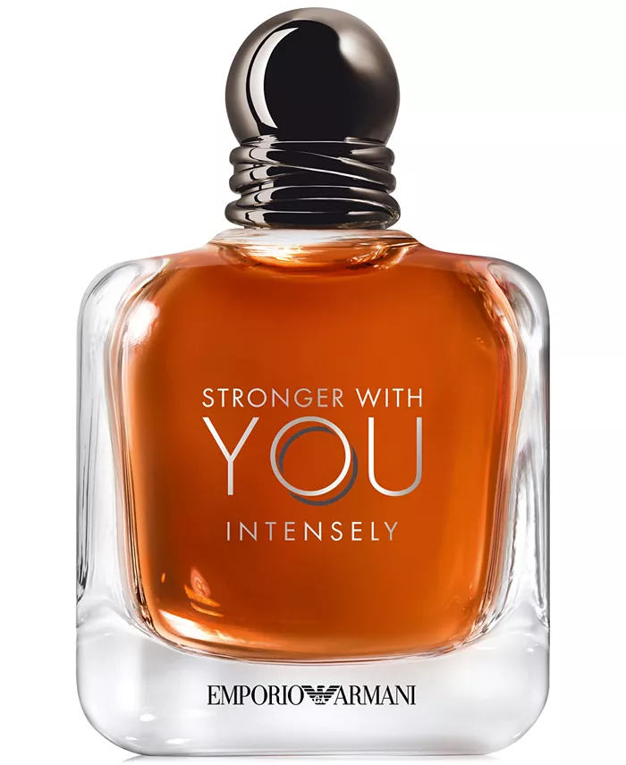 Stronger With You Intensely Eau de Parfum — Vanilla Amber Wood Lavender & Pink Pepper Warm Men’s Luxury Fragrance | Amber Orange Bottle 100ml